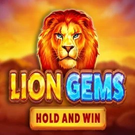 Lion Gems Hold and Win online game logo by Playson on zweeler-casino.com